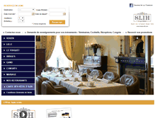 Tablet Screenshot of hotel-reservation-evenement.com
